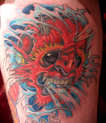 Looking for unique Color tattoos Tattoos? Oni Head